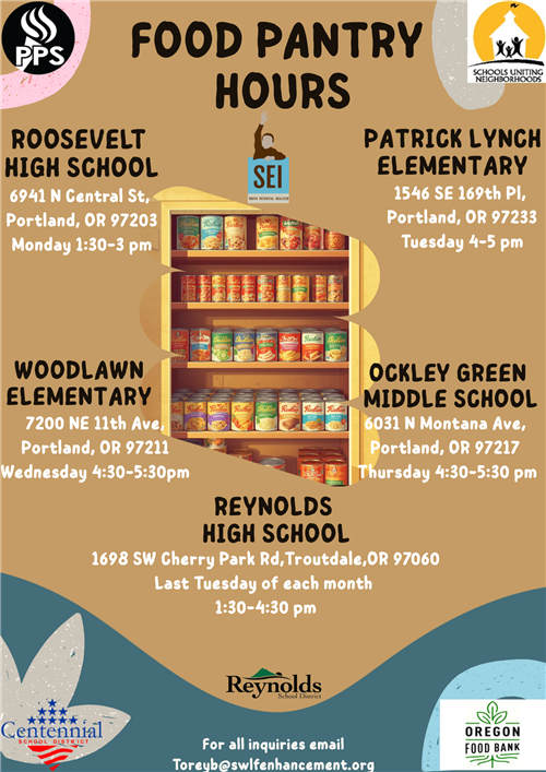 Food pantry sites